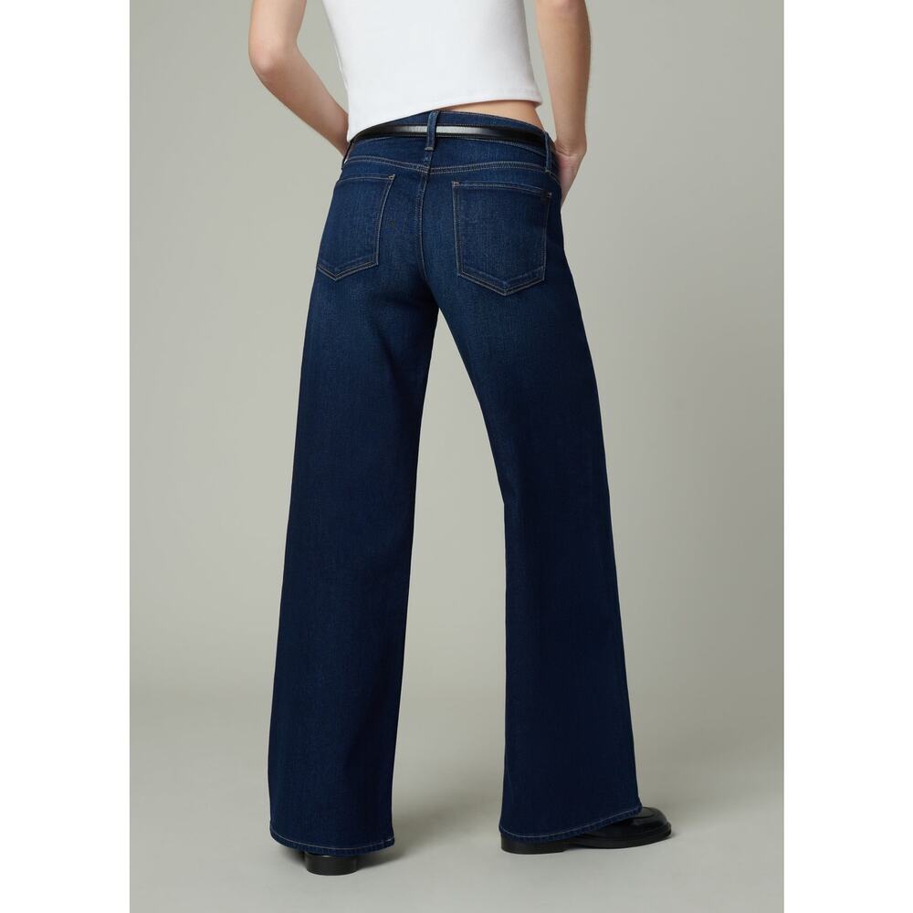 Joe's Jeans Lou Lou Dark Blue Flare & Wide Leg Jeans - Picture 2 of 9